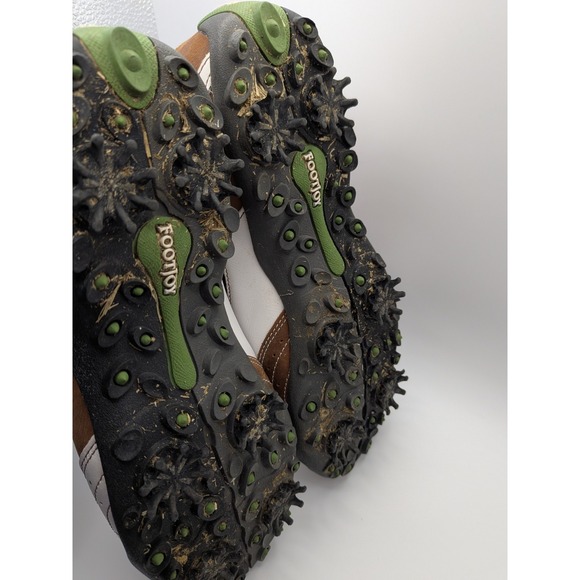 FootJoy Women's LoPro Golf Shoes US 8 M 97114 Soft Spike White Brown Lime Green - Picture 7 of 12